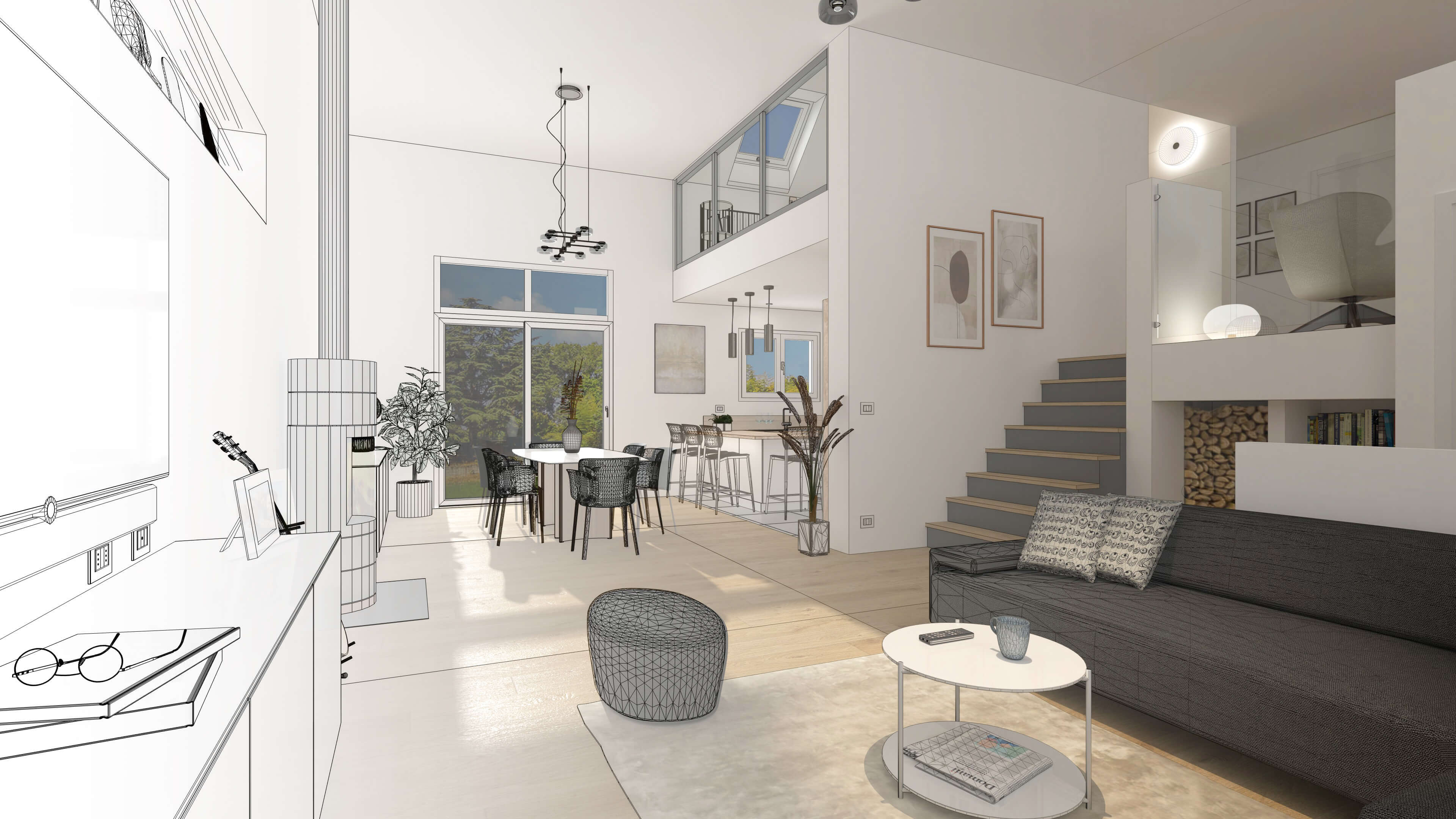 3D model created with 3D CAD software