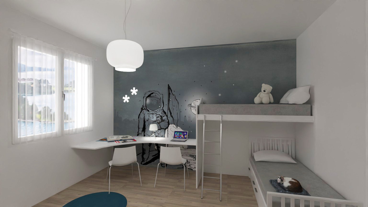 The final result with the D-RAY rendering engine of ArredoCAD