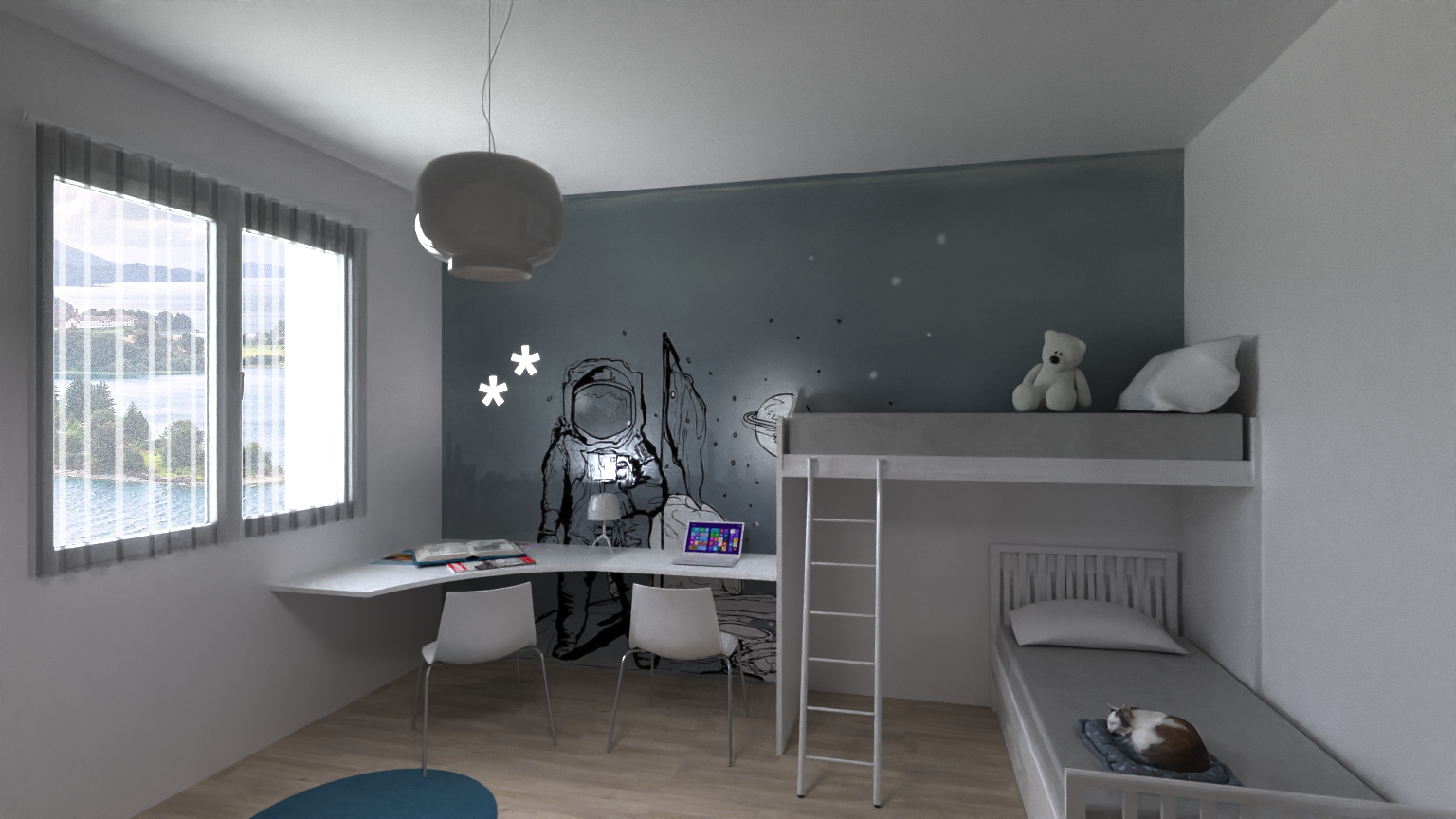 The final result with the D-LUX rendering engine of ArredoCAD